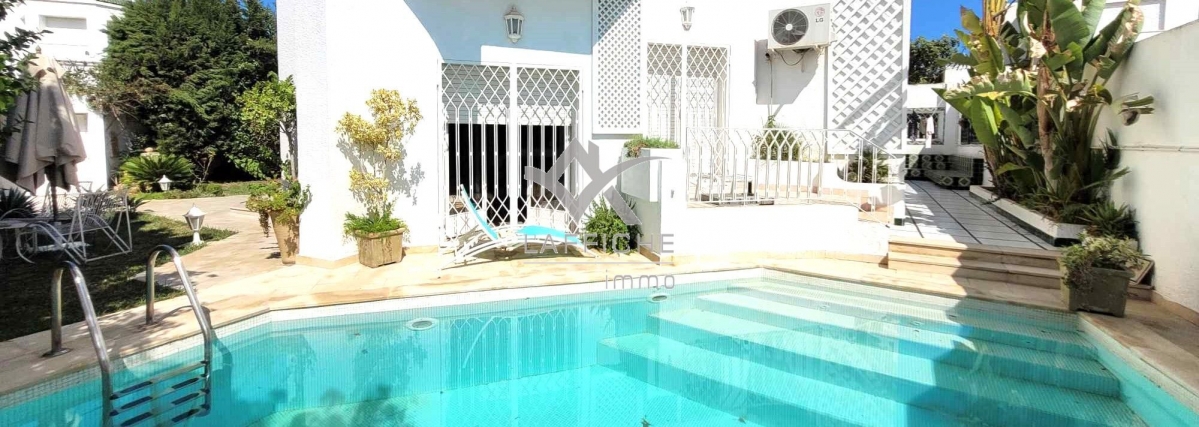 La Marsa Marsa Ennassim Location Maisons Belle villa avec piscine  la marsa 1754