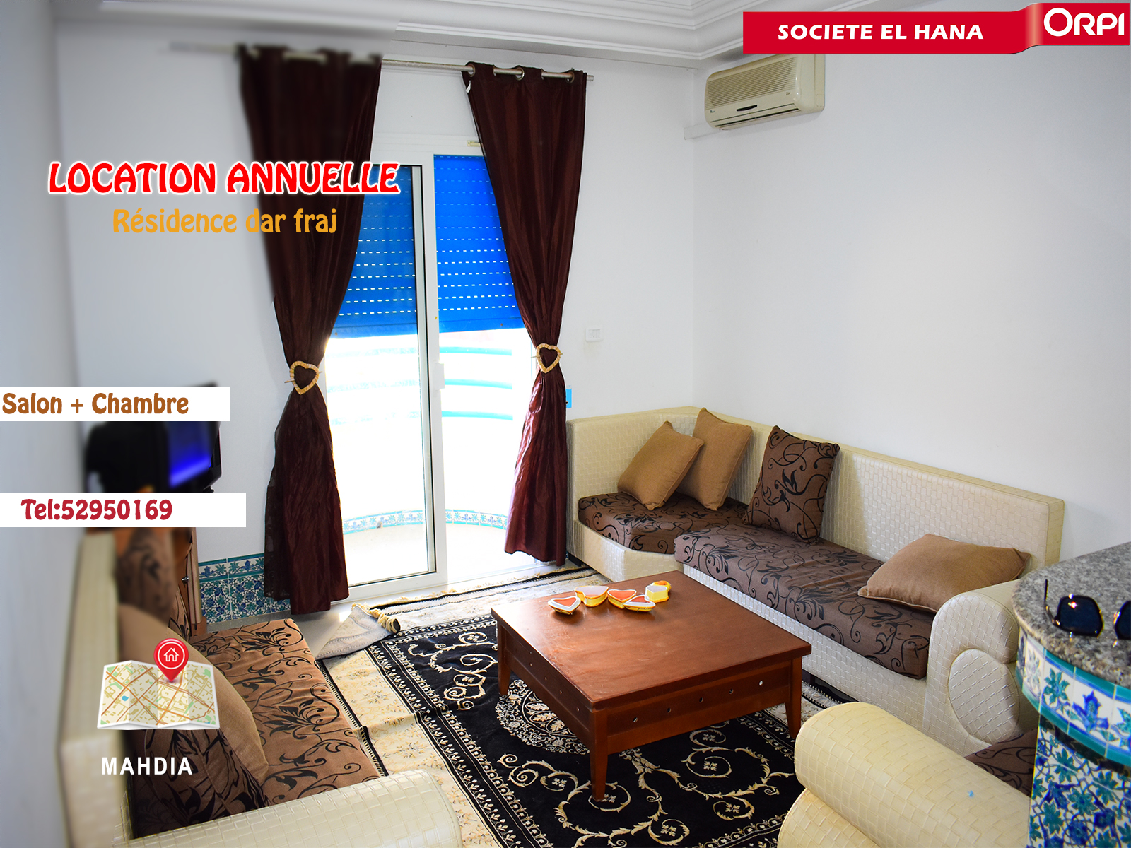 Mahdia Mahdia Location Appart. 1 pice Appartement  lanne en plein zone touristique