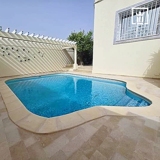 La Marsa Marsa Ennassim Location Appart. 3 pices Rdc s3 meuble avec piscine